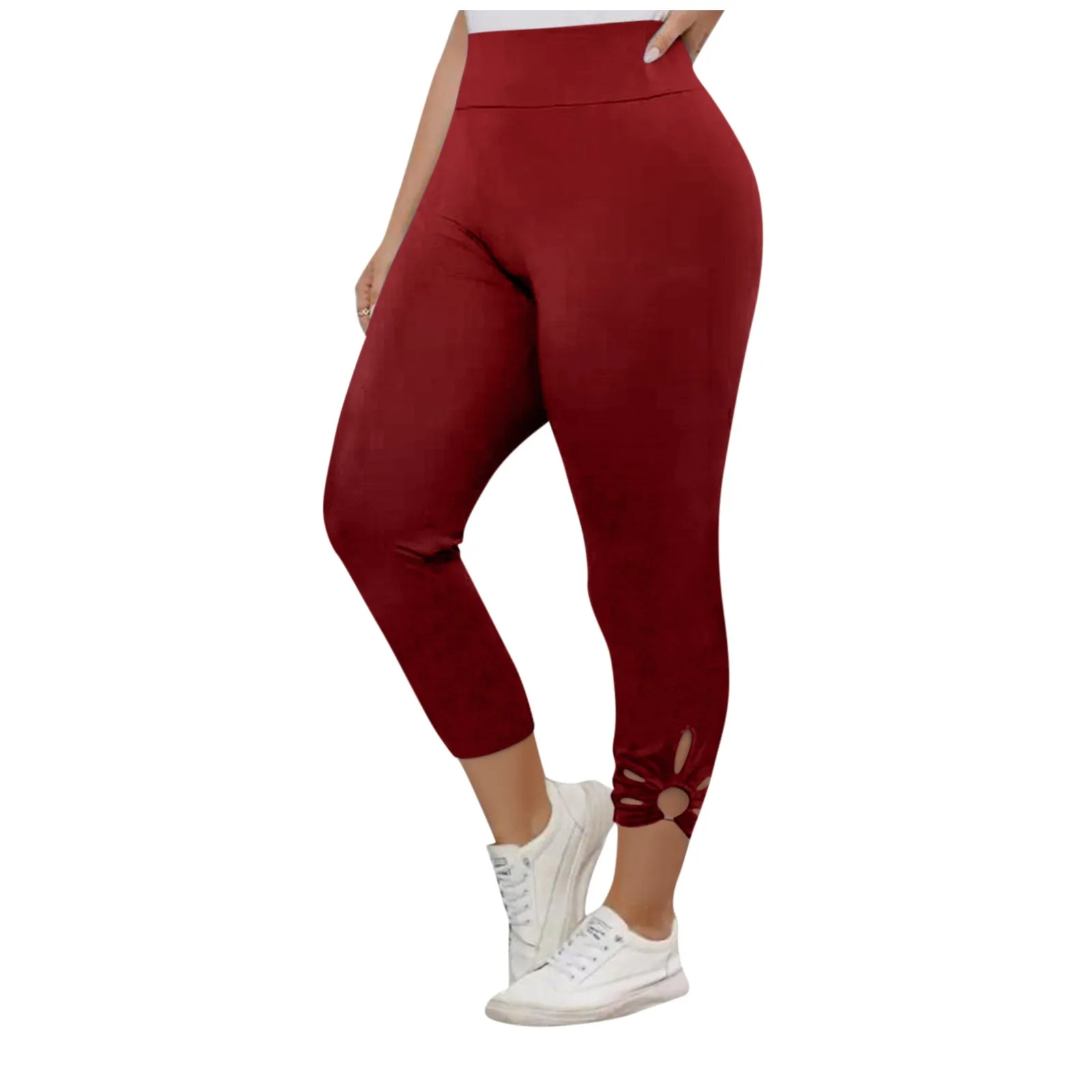 

Женские однотонные дышащие эластичные леггинсы, повседневные уличные модные леггинсы, повседневные Прямые свободные брюки