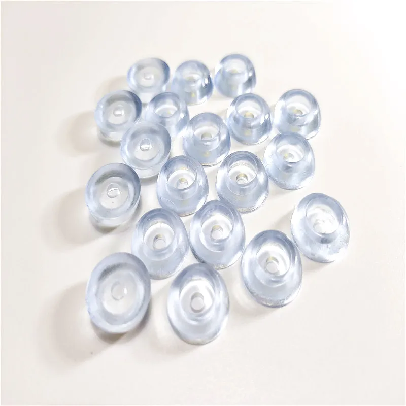 Clear Round Rubber Foot Pad diameter 15mm 17mm 19mm 27mm for Table Chair Non-slip 12PCS to 100PCS chair leg pads