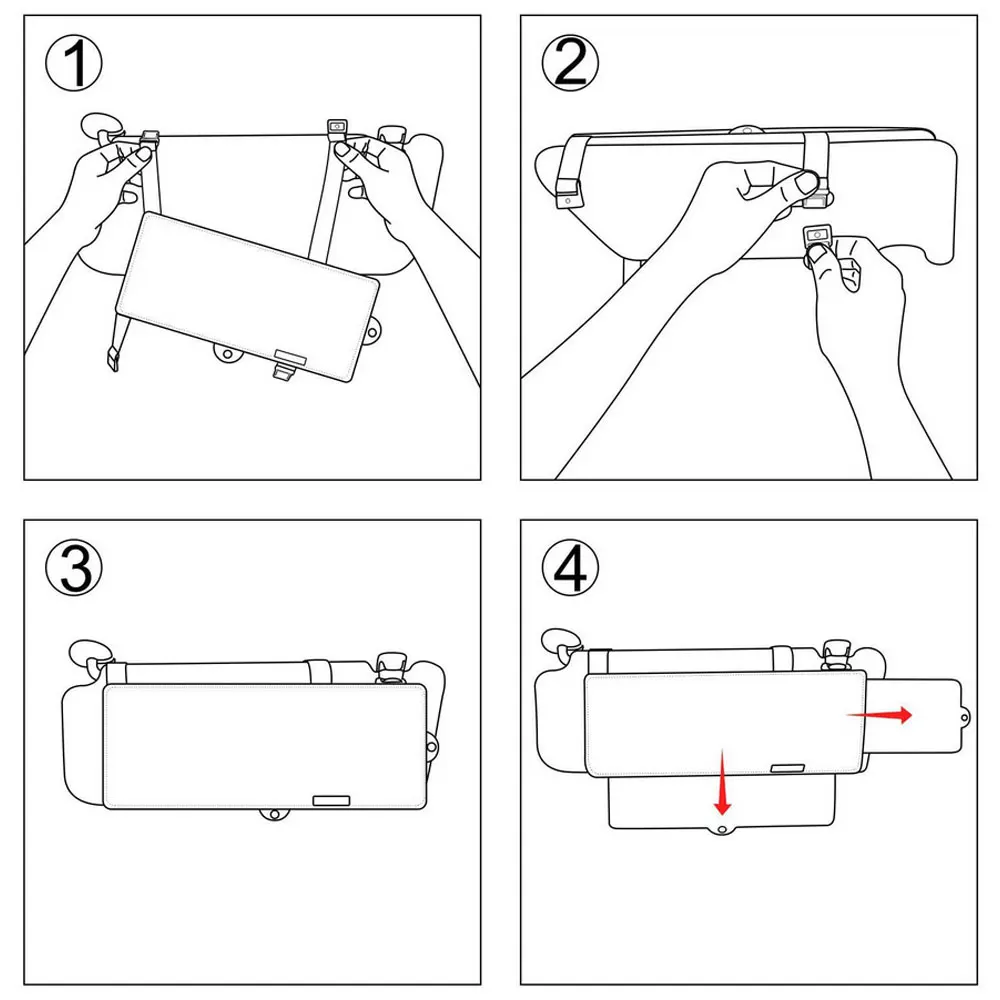 Car Sun Visor Extender Sunshade Extension Board Shield Blocker Front Side Window Shade Anti Glare Interior Accessories