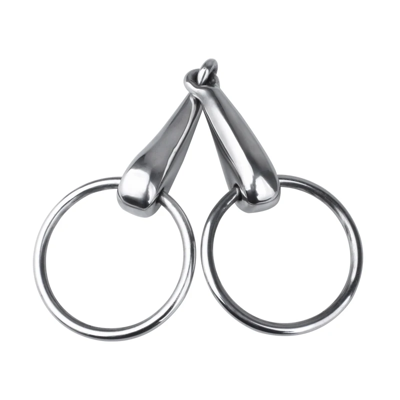 Cavity horse gag bit, metal two section mouth bit, stiff-bit type O horse equestrian equipment 8209262 4