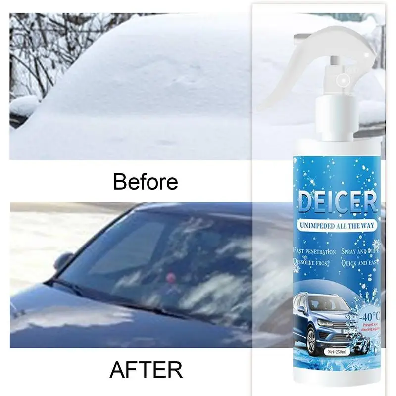 Deicer Car Windscreen Spray, Snow Melting Spray, Defrosting Deicer