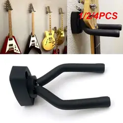 1/2/4PCS Electric Guitar Holder Wall Mount Metal Bass Ukulele Violin Hook Display Hanger Household Living Room Supplies
