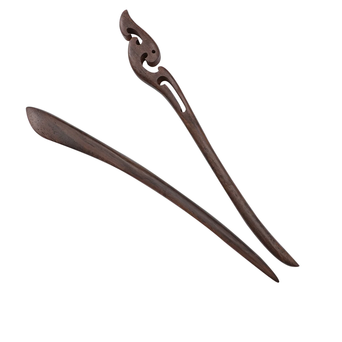 

2 PCS Hair Pins Vintage Hairpin Chopsticks Sandalwood Clip Claw Retro Miss