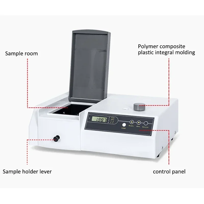 New Digital UV-Vis Spectrophotometer 721 722N 722S 7230G 723 Spectrometer