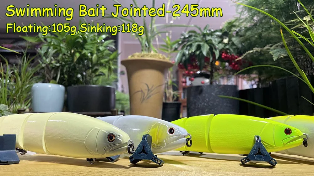 Angel köder Schwimm köder verbunden schwimmend/sinkend Riesen Hart köder Abschnitt Köder für großen Köder Bass Hecht Elritze Köder Größe 245mm – Detail 1