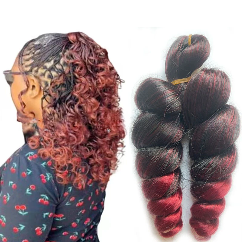 Synthetic Curled Hair French Loose Curled Body Wave Knitted Hair Water Wave Women's Wig Monochrome Mixed Color 10 Inch Synthetic Curled Hair