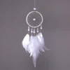 Handmade Dream Catcher with Feather Wall Car Home Hanging Decor White 5