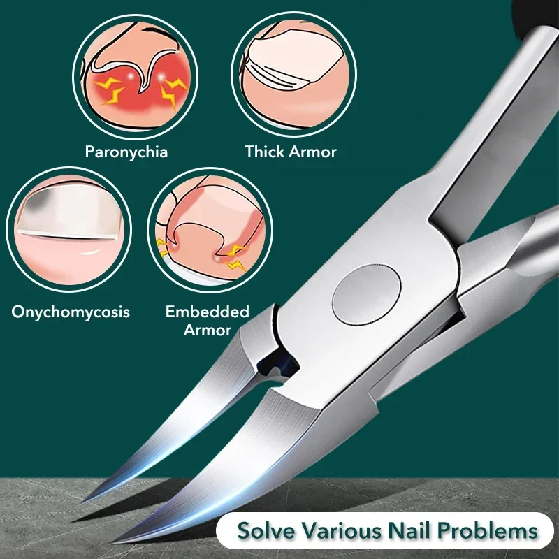 Nail Clipper Set Nail Clippers Ingrown Toenail Podiatry Correction Nippers Cuticle Cutters Cut Paronychia Pedicure Manicure Hand Foot Care Tool