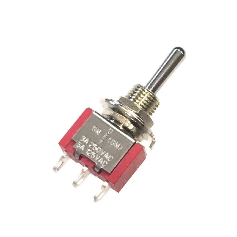 Toggle Switch 5PCS SH T8014B Standard Lever 3Pin One Side Momentary ON-OFF-MOM SPDT Mini