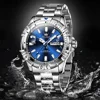 OLEVS 5560 Waterproof Stainless Steel Strap Watches For Men Quartz Business Men Wristwatches Calendar Week Display 6