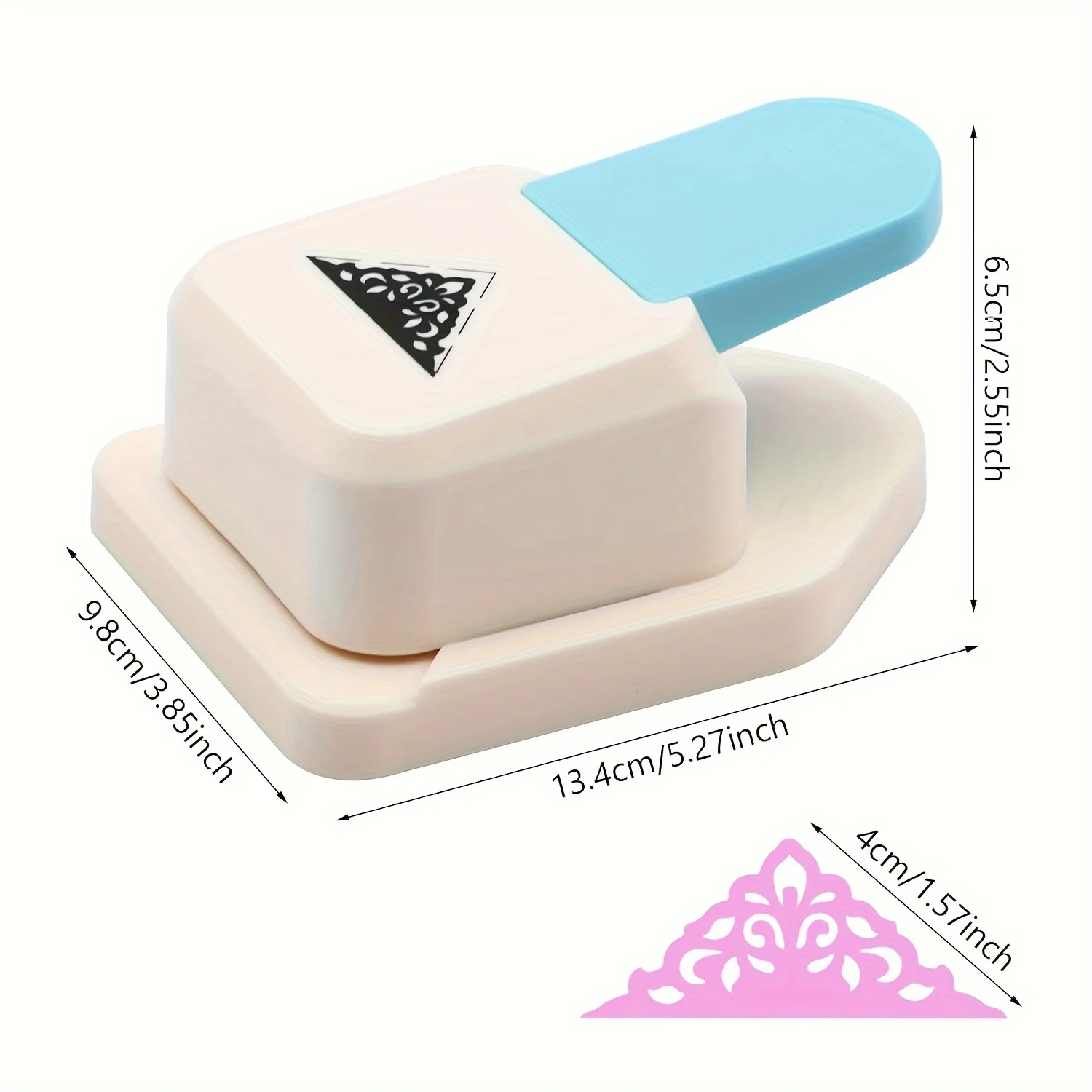 Craft Corner Punch Triangular Flower Pattern Scrapbooking Supplies Flower Shape Punch