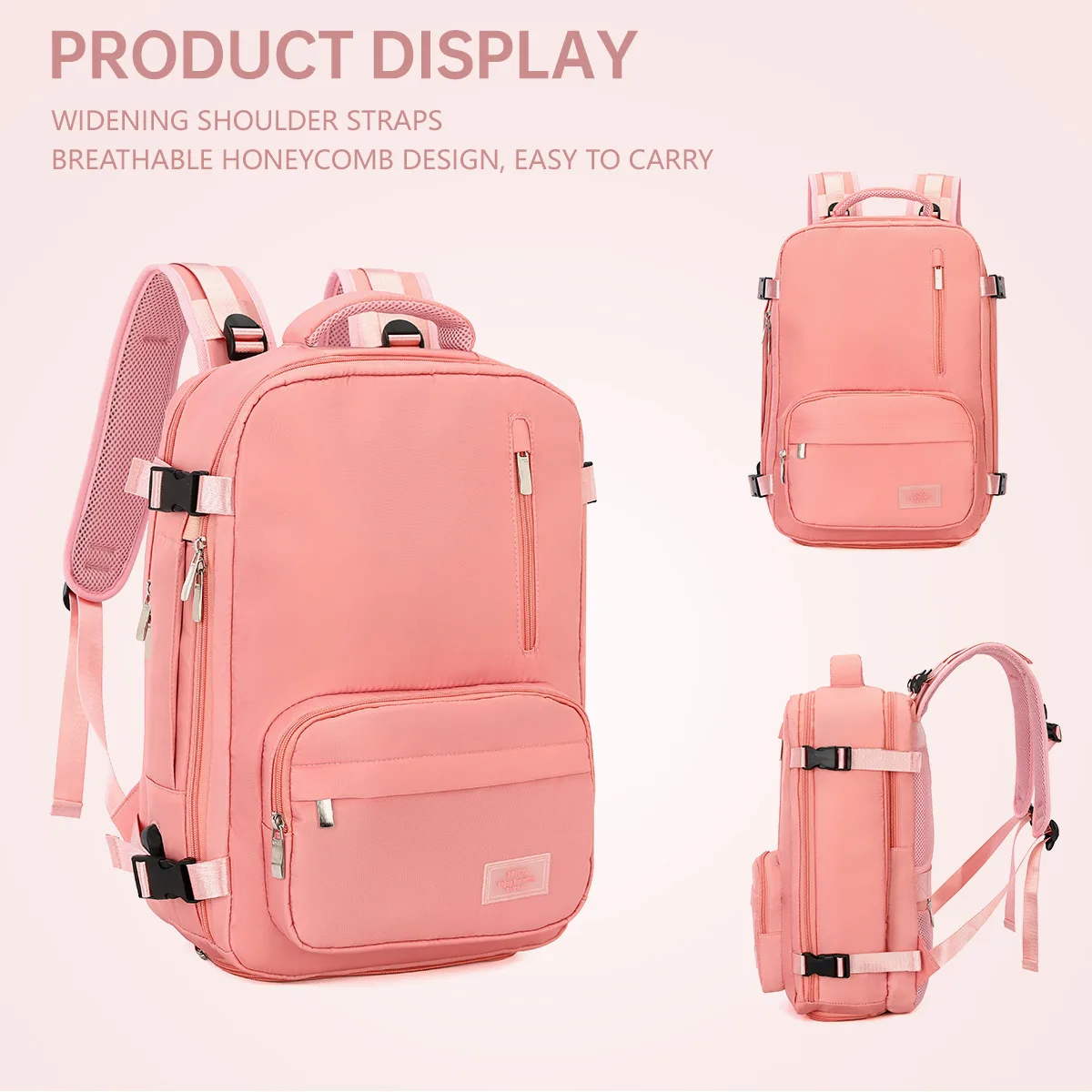 Business Backpack Women's Casual Backpack Men's Large Capacity Computer Bag Waterproof Travel College Student Bag Travel Short D