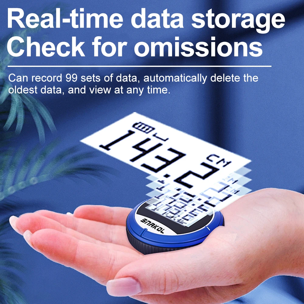 Digital Tape Measure Digital Display Roller Ruler 99m Semiconductor Microprocessor Electronic Rolling Ruler for Measurement