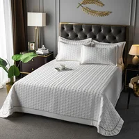 Luxury Bedspread on the bed Euro style bed covers multi-use blanket quilted bed Plaid Linens coverlet Bedspreads bed sheet quilt 3