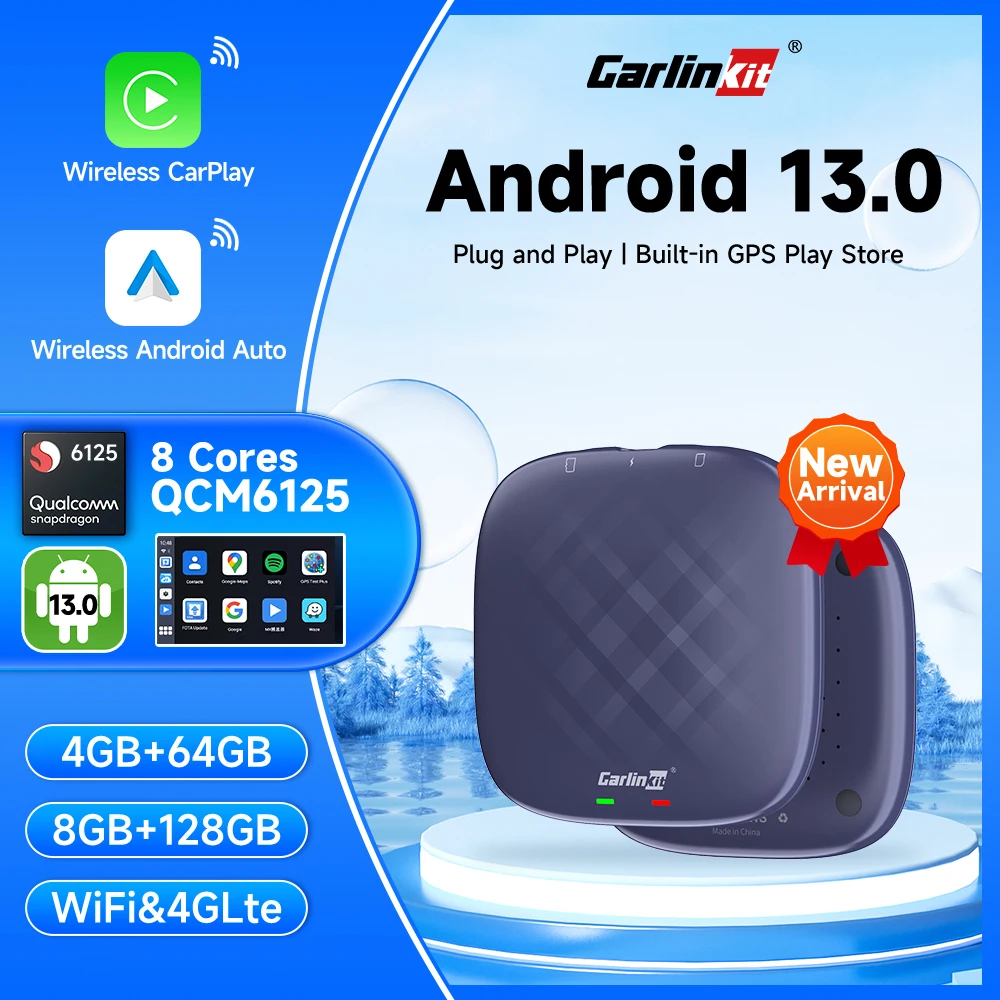 Carlinkit Tbox Max Android 13.0 Wireless Carplay Multimedia Video Box, Carlinkit  Carplay Store