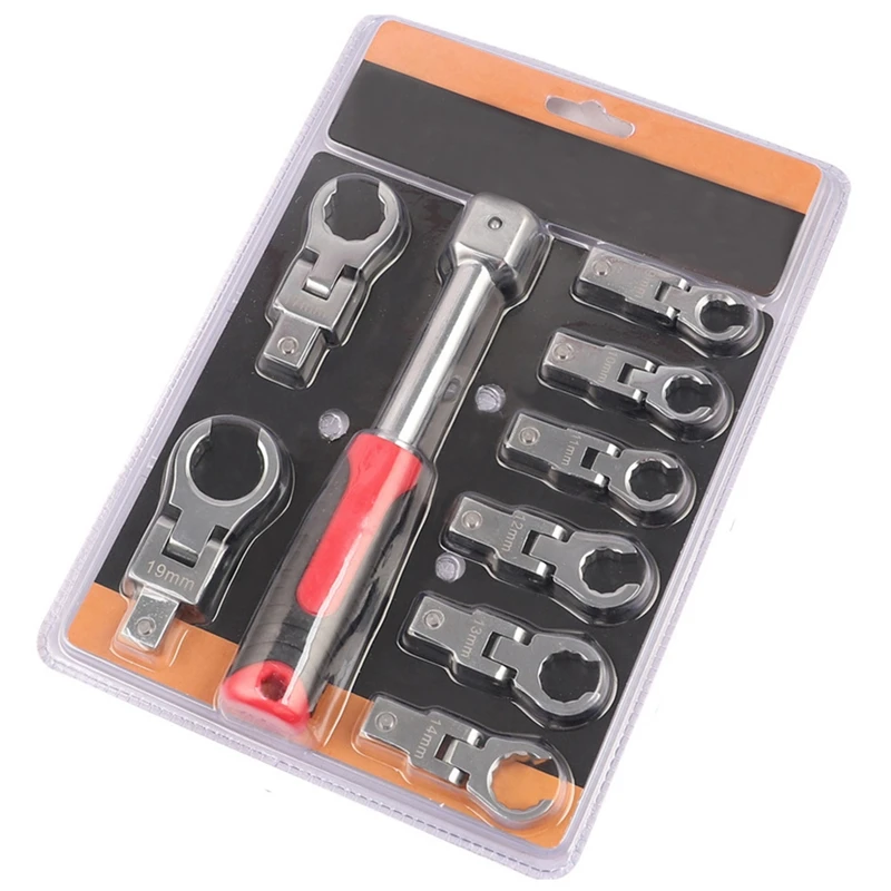 

Swing-Head Replaceable Ratchet Wrench Is Combined With A Swing Wrench To Rotate The Ratchet Gear Wrench By 180 Degrees Promotion