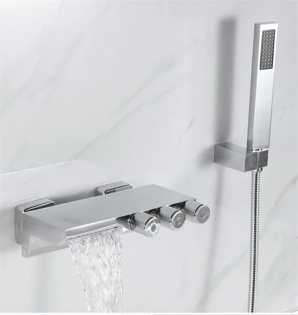 chrome faucet set