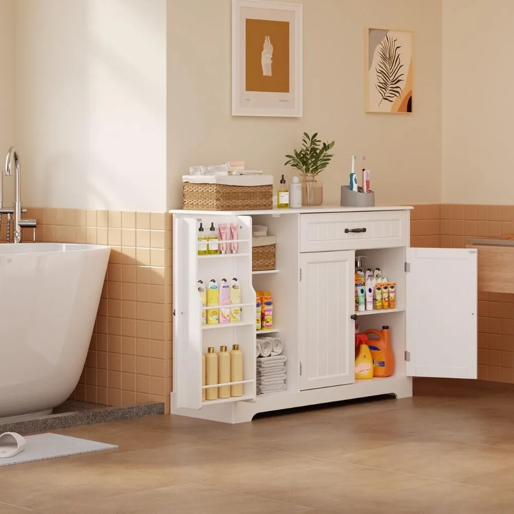 Kitchen Pantry Storage Cabinet with Door,Kitchen Sideboard Buffet Cabinet with Storage Small Coffee Bar Cabinet with Drawer 6
