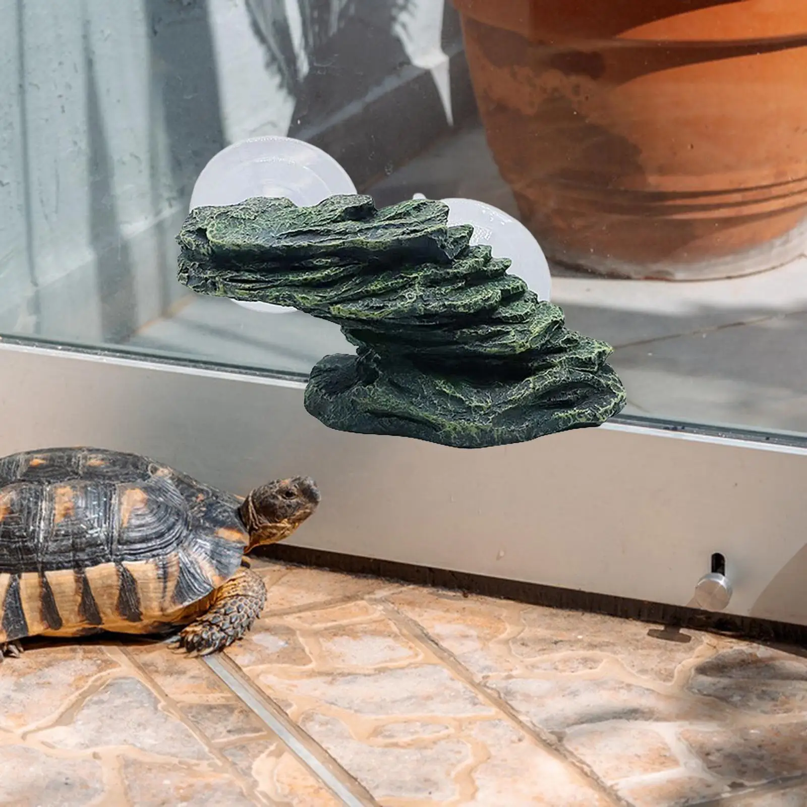 Rock Tortoise Floating Dock Resting Basking Terrace for Newts