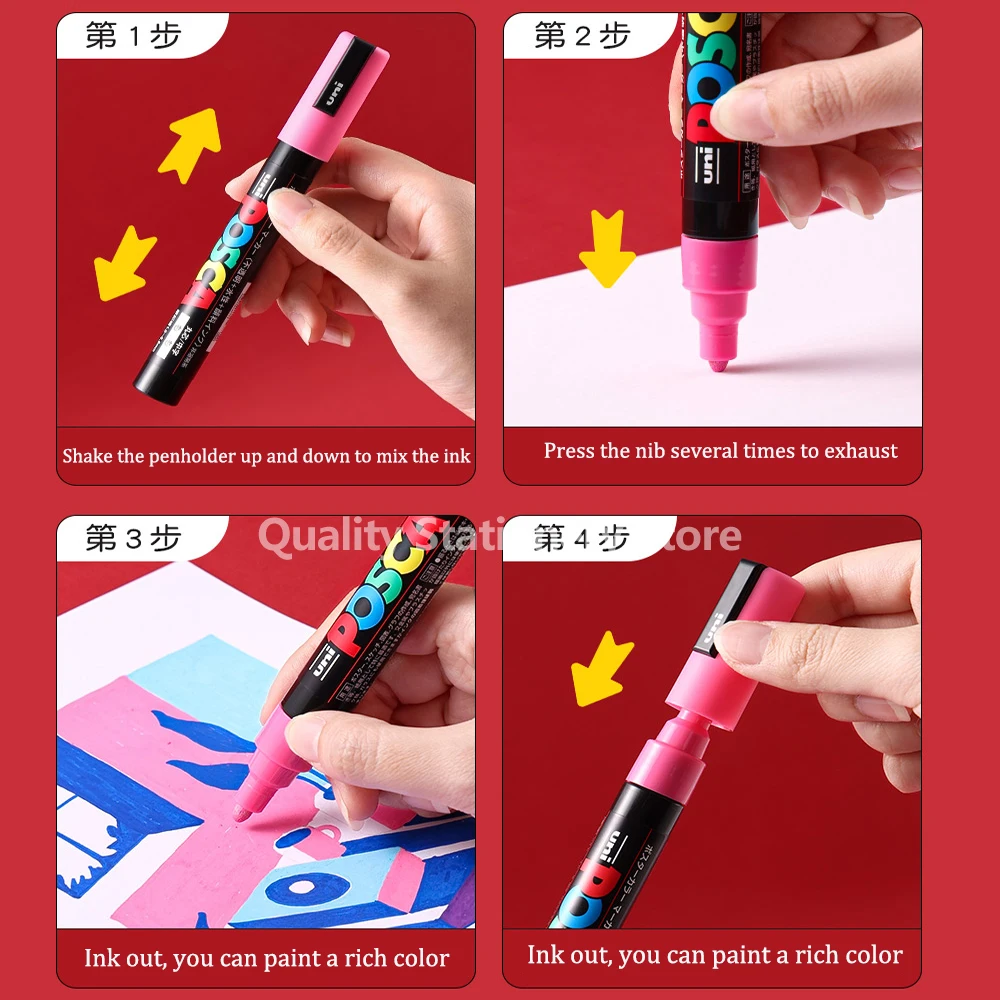Painters Medium Point Red Paint Pen, 1 Each