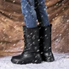 New Big Tree camouflage men's shoes, high top snow boots, waterproof fishing boots, winter plush boots  safety shoes snow boots