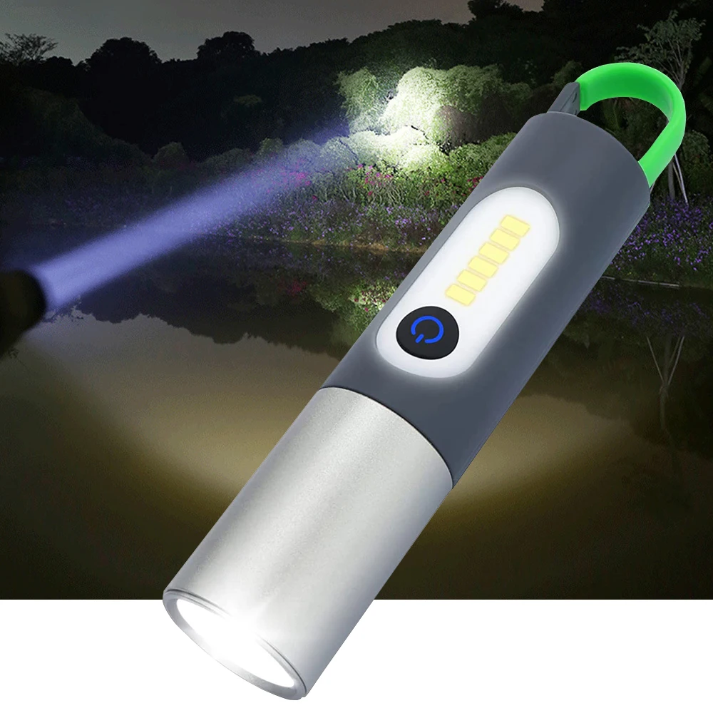 

Rechargeable Flashlights Waterproof Zoomable 4 Modes Tactical LED Flashlights High Lumens for Emergency and Outdoor Use Camping
