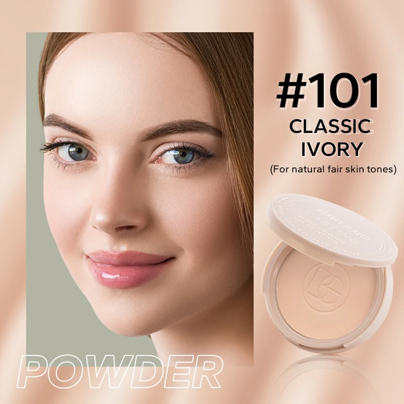 بودرة الوجه المزججة غير اللامعة للتحكم في الزيت، ب...