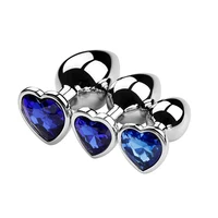 3 Größen Edelstahl Metall Sex Butt Plug für Anfänger Sex Anal Spielzeug Erwachsene Mastur bator Anal Plug Diamant Expander Stopper 4