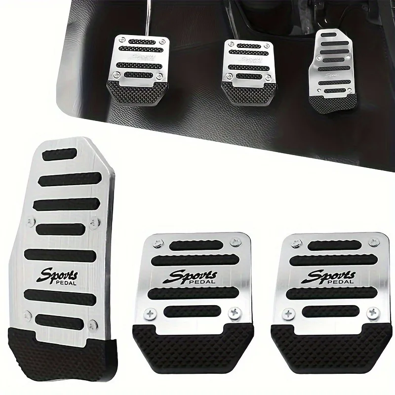 Universal Automatic/Manual Transmission Car Pedal Cover Set car accessories car pedals pedal cover stainless steel pedal cover