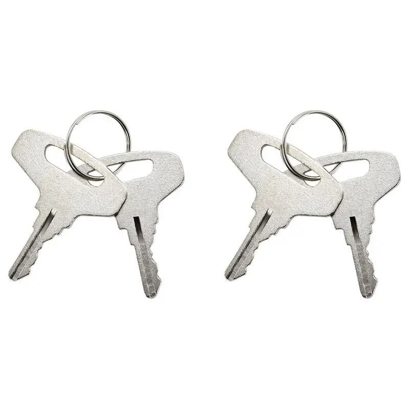 4PCS Ignition Key 55240 66711-55240 66711-55140 Compatible with Kubota Tractor B20 B5100 B6100 B6200 B7100 B7200 B8200 B9200