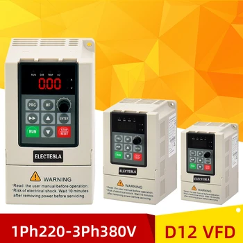 Variable Frequency Drive Converter inverter 0.75KW/1.5KW/2.2KW Water pump Motor AC Motor Speed ​​​​​​Controller D12