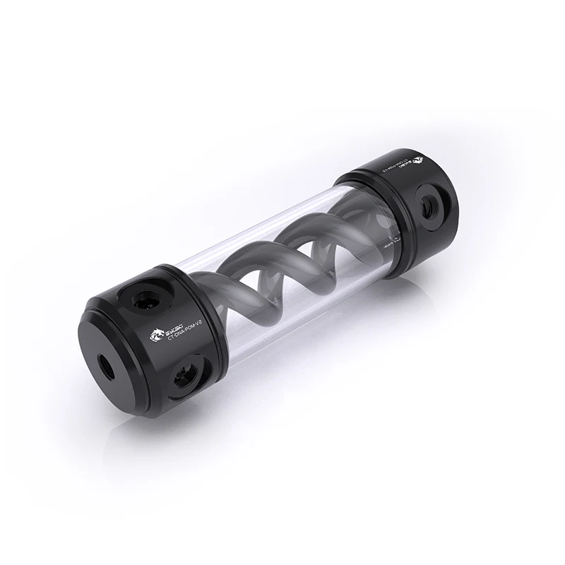 Bykski Ct-dna-pom-v2 t Reservatório Cilíndrico Branco Preto Espiral Dna 190 Pom Cobertura de Água do Tanque de Resfriamento Rgb Rbw Iluminação - Imagem 4