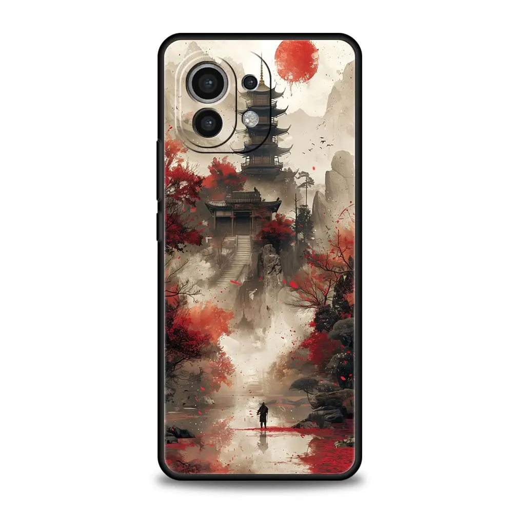 Japanese Anime Landscape Art Soft TPU Phone Case