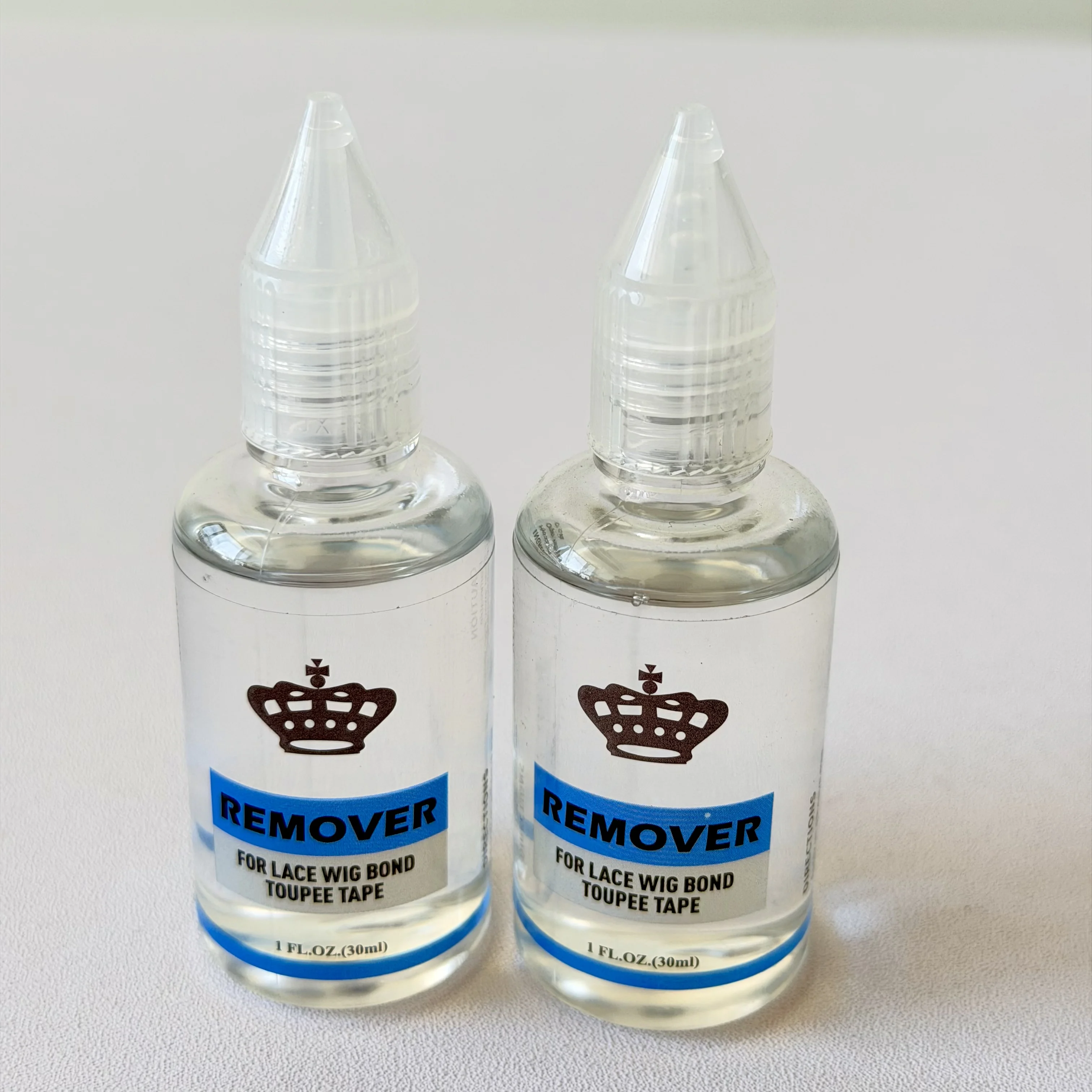 크라운 디자인 30ml 가발 접착제 제거제, 레이스 가발, 부분 가발 테이프, 헤어 익스텐션 접착제 제거에 효과적인 접착제 제거제