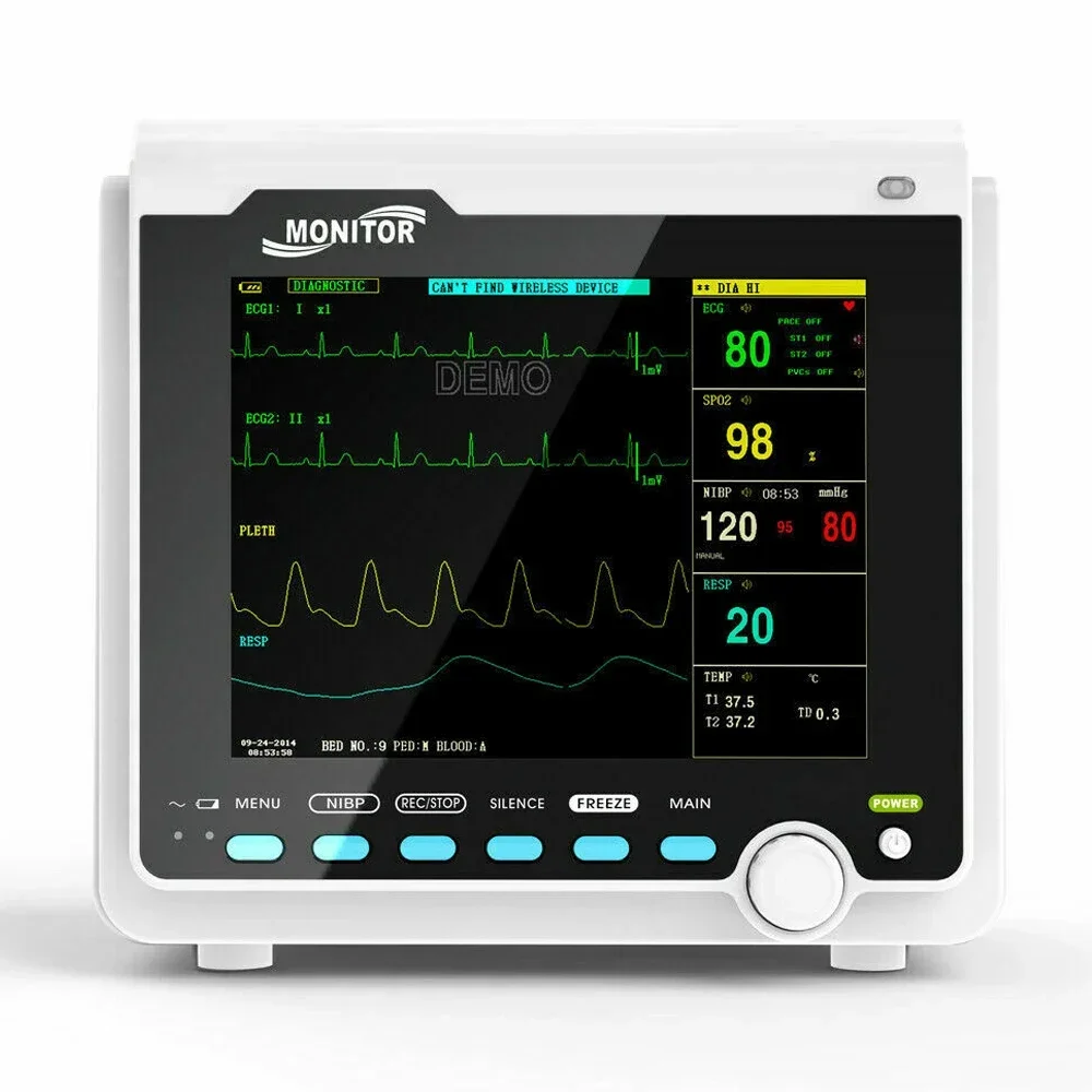 CMS6000 Portable Veterinary Monitor Oximeter detector Monitor 8" Pet Vital Sign