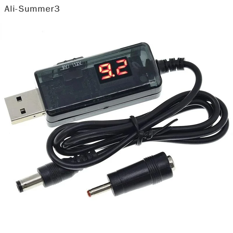 USB 부스트 컨버터 DC 5V  9V 12V USB 스텝업 컨버터 케이블 + 전원 공급 장치/충전기/전원 컨버터용 3.5x1.35mm 커넥터