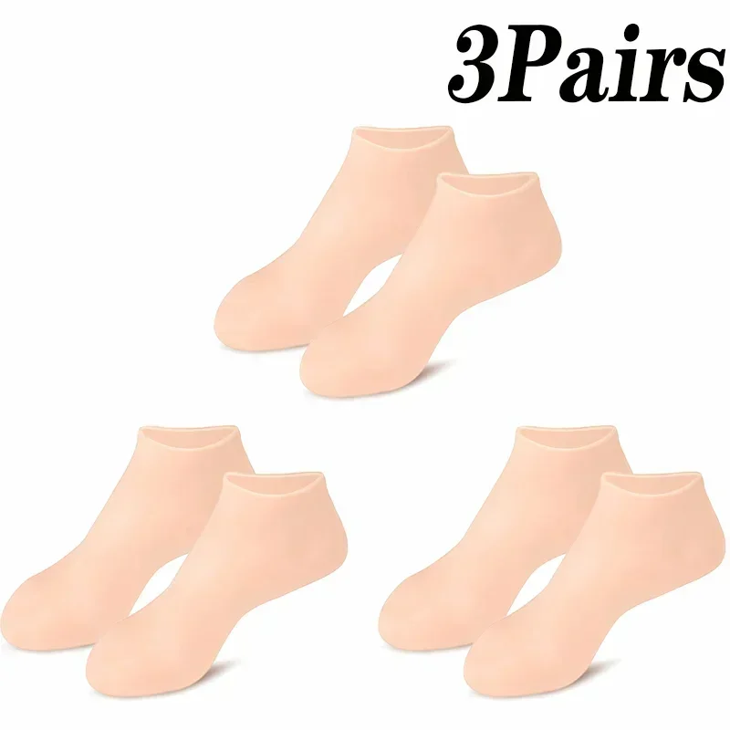 Socks Exfoliating Moisturizing Anti Dry Cracked Plantar Protection Socks Exfoliating Silicone Socks Foot Skin Care Elastic Socks 6
