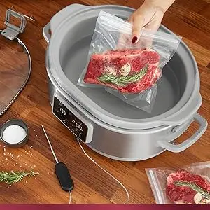 Description Picture 4 of item7-Quart Cook & Carry™ Slow Cooker with Sous Vide,Programmable, Stainless Steel
