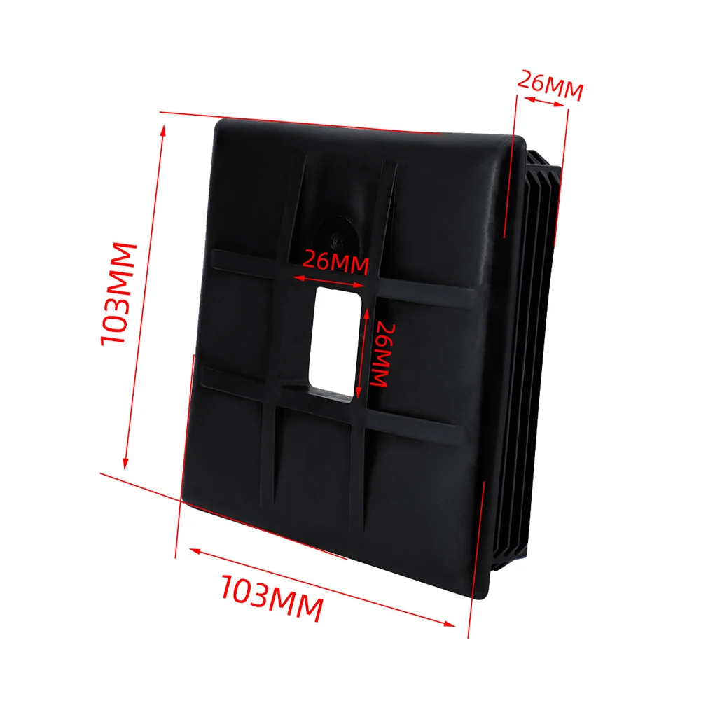 2/4 Pcs Drain Cover Bumper Endcap RV Bumper End Cap 4" Sewage Anti-collision PE Camper End Cap Furniture Hardware Parts