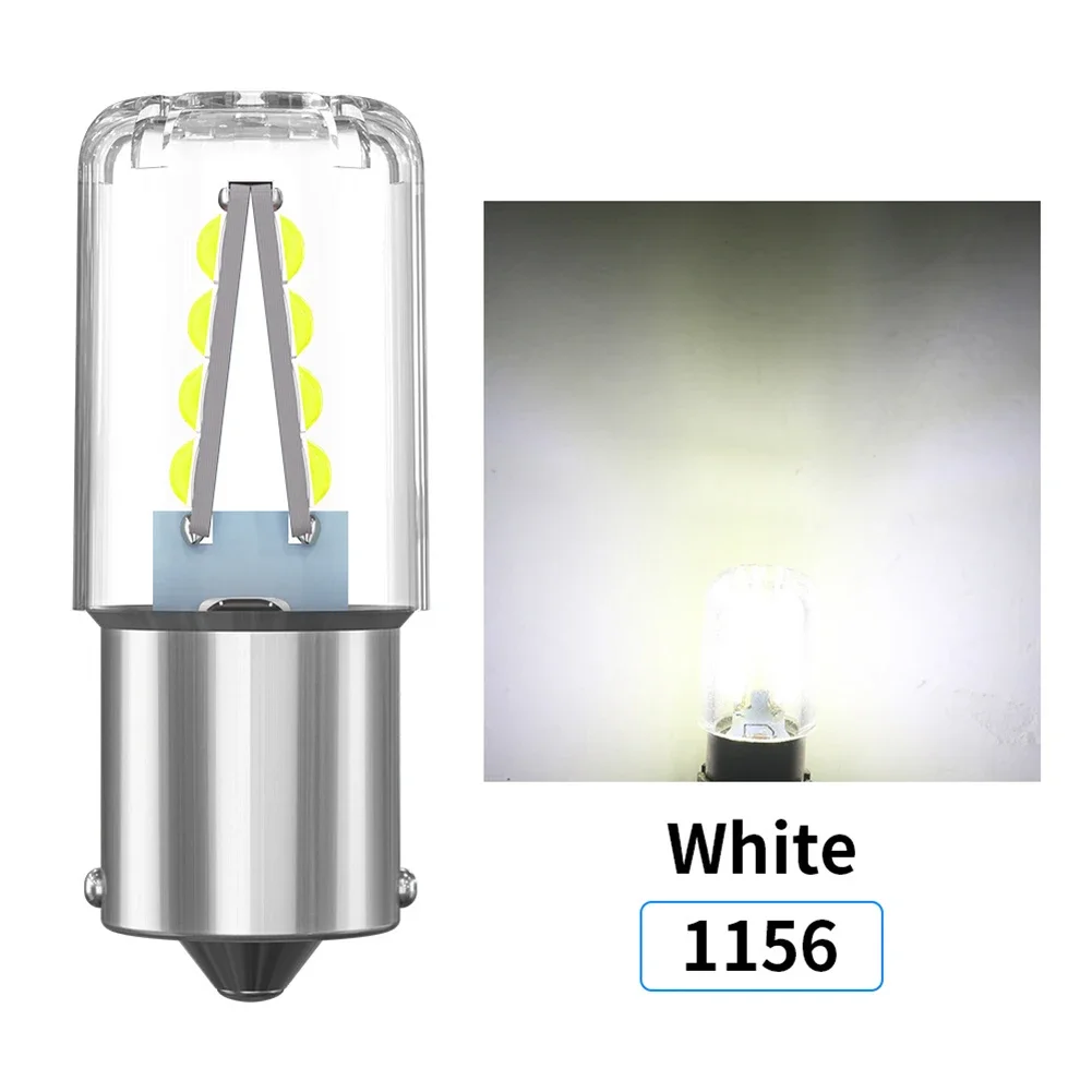 Universal 12V White LED Car Turn Signal and Brake Light - 6000K CANBUS with 3030 SMD Technology