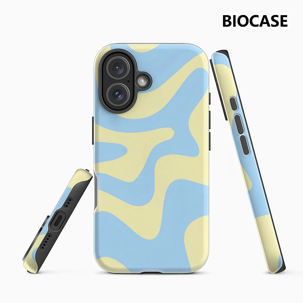 Lemon Wave Magnetic Tough Phone Case - Double-Layer Protection