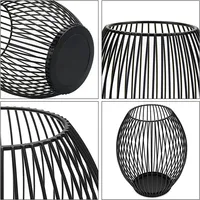 Black Lantern Candle Holder Vintage Iron Candle Ornament Romantic Christmas Candle Holder Shooting Props Home Table Decoration 4