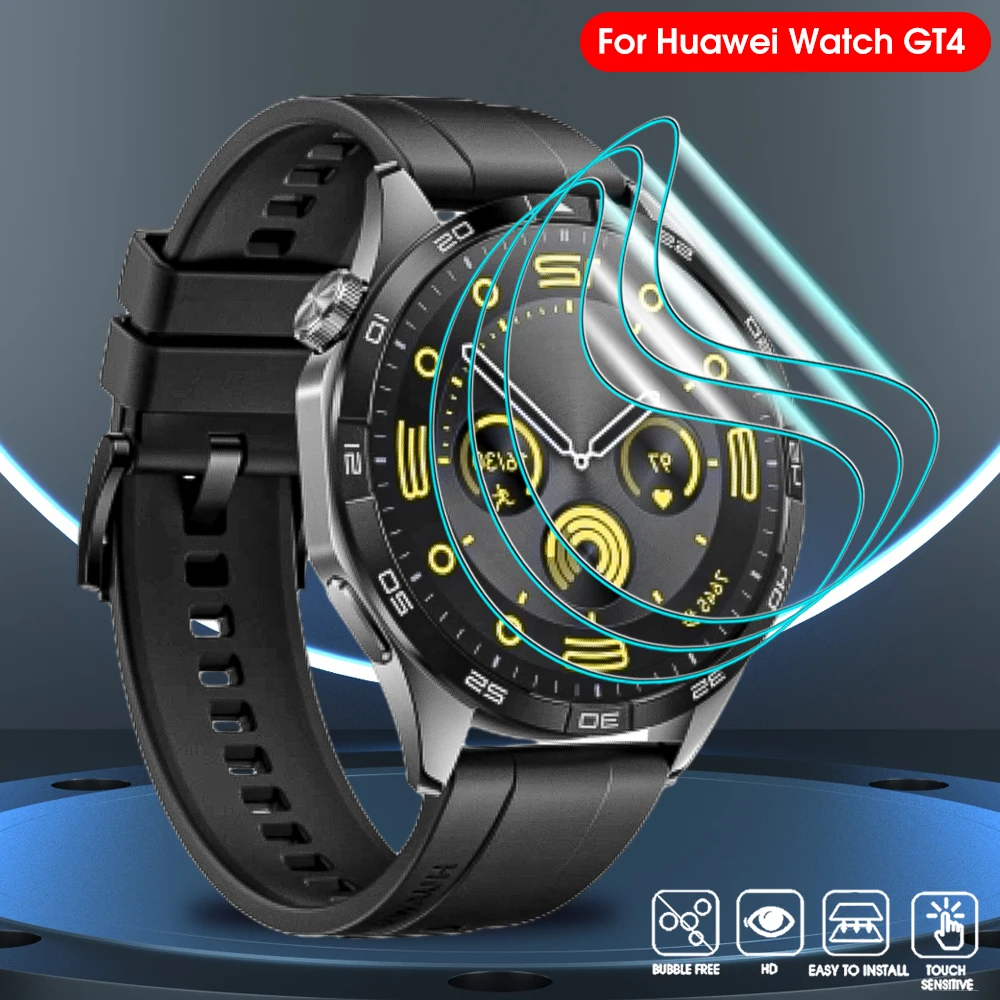 LUSEE 3x Verre Trempé Pour Huawei GT4 41mm - Protection écran 9H, Anti-rayures, Kit De Pose