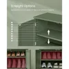 3-Tier Shoe Cabinets Organizer, Shoe Shelf, Modern Country Cabinet, Freestanding Cabinet with Height-Adjustable Shelf,  Entryway 5