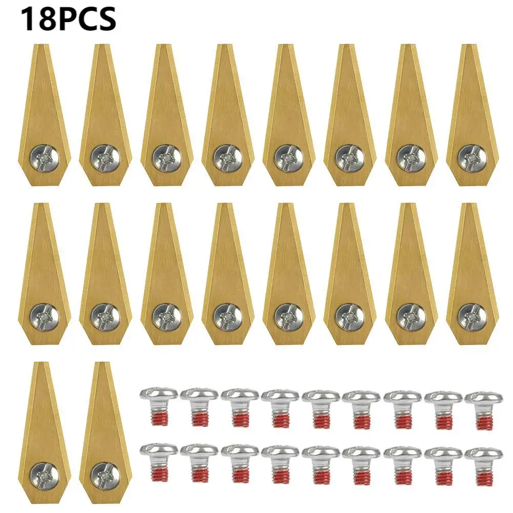 18/30pcs Automatic Moving Machine Blade Lawn Mower Blade Stainless Steel Grass Cutter Blade Screws Kit for Bosch Indego Lanmower