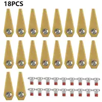 18/30pcs Automatic Moving Machine Blade Lawn Mower Blade Stainless Steel Grass Cutter Blade Screws Kit for Bosch Indego Lanmower
