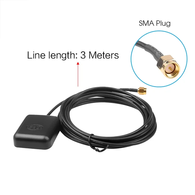 Car GPS Antenna Android Mirror GPS DVR Radar Detector GPS Log Tracker Recording Rear View GPS Navigation Antenna Module 5
