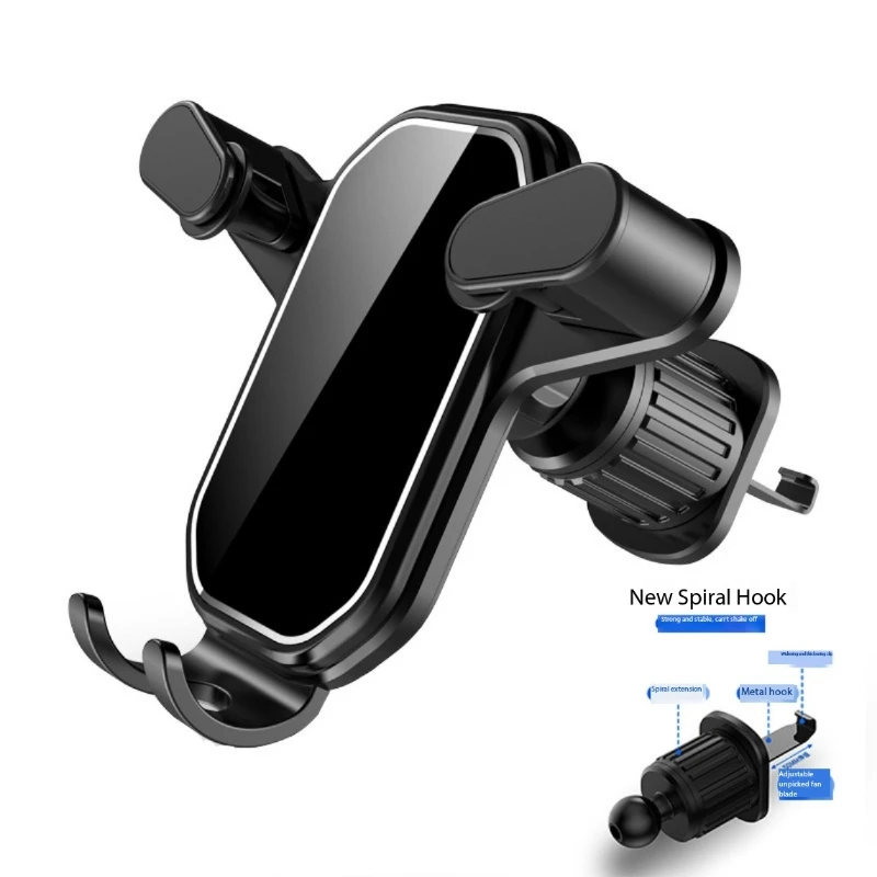 Car Phone Holder Smartphone Mount Gravity Car Air Outlet Clip Stand No Magnetic Support in For iPhone Xiaomi Samsung Huawei