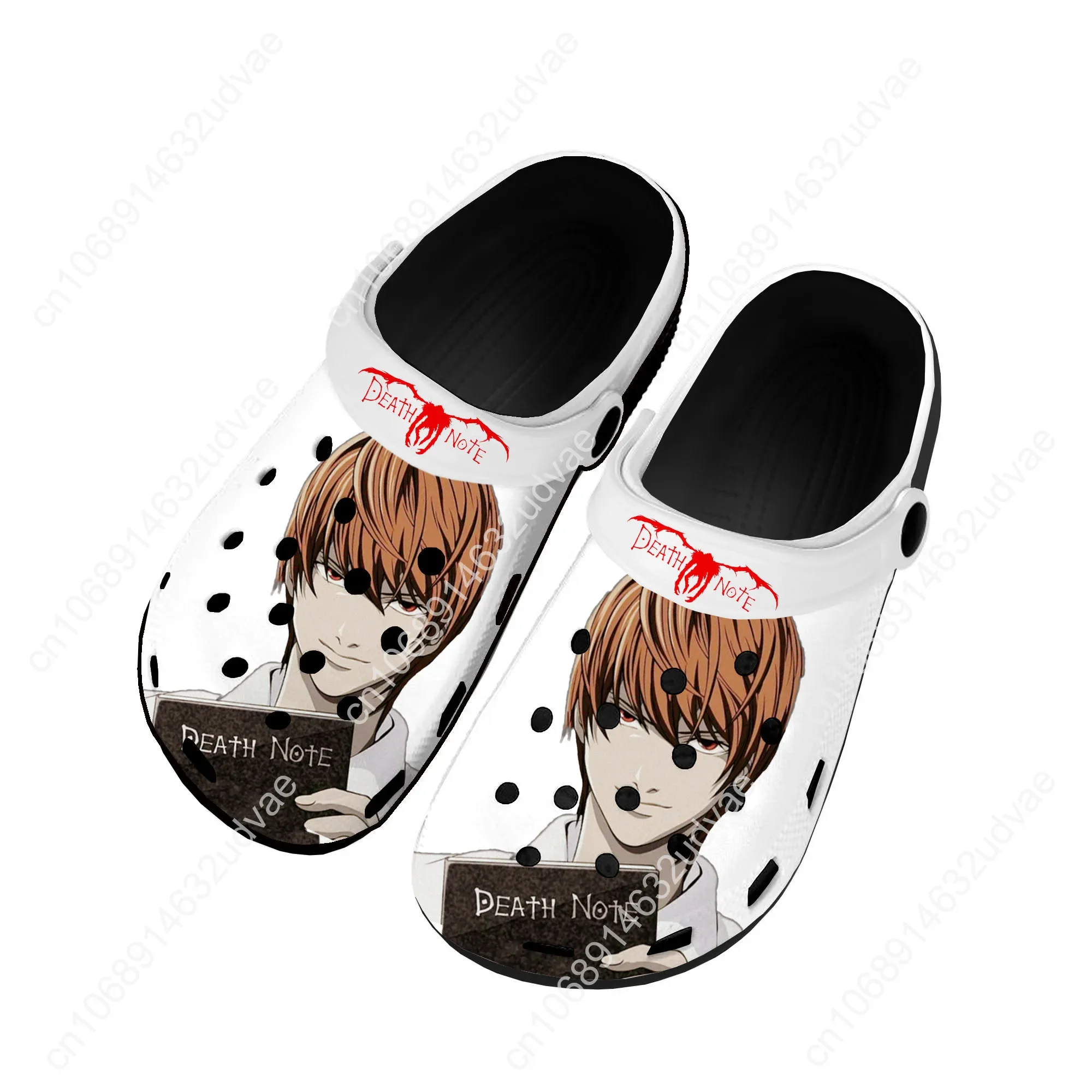 Anime Death Note Yagami Lawliet L Home Clogs Custom Water Shoes Mens Womens Teenager Shoe Garden Clog Beach Hole Black Slippers