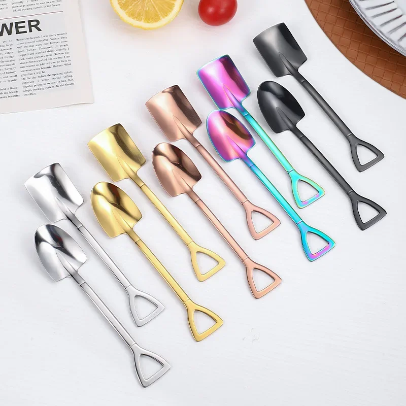 Demitasse Espresso Spoons,Stainless Steel Coffee Dessert Spoon Ice Cream Scoop for Stirring Drink Milkshake Kitchen Accessories
